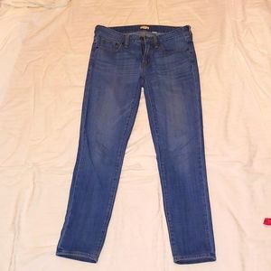 EUC J CREW STRETCH BLUE JEANS * SKINNY JEANS * 26
